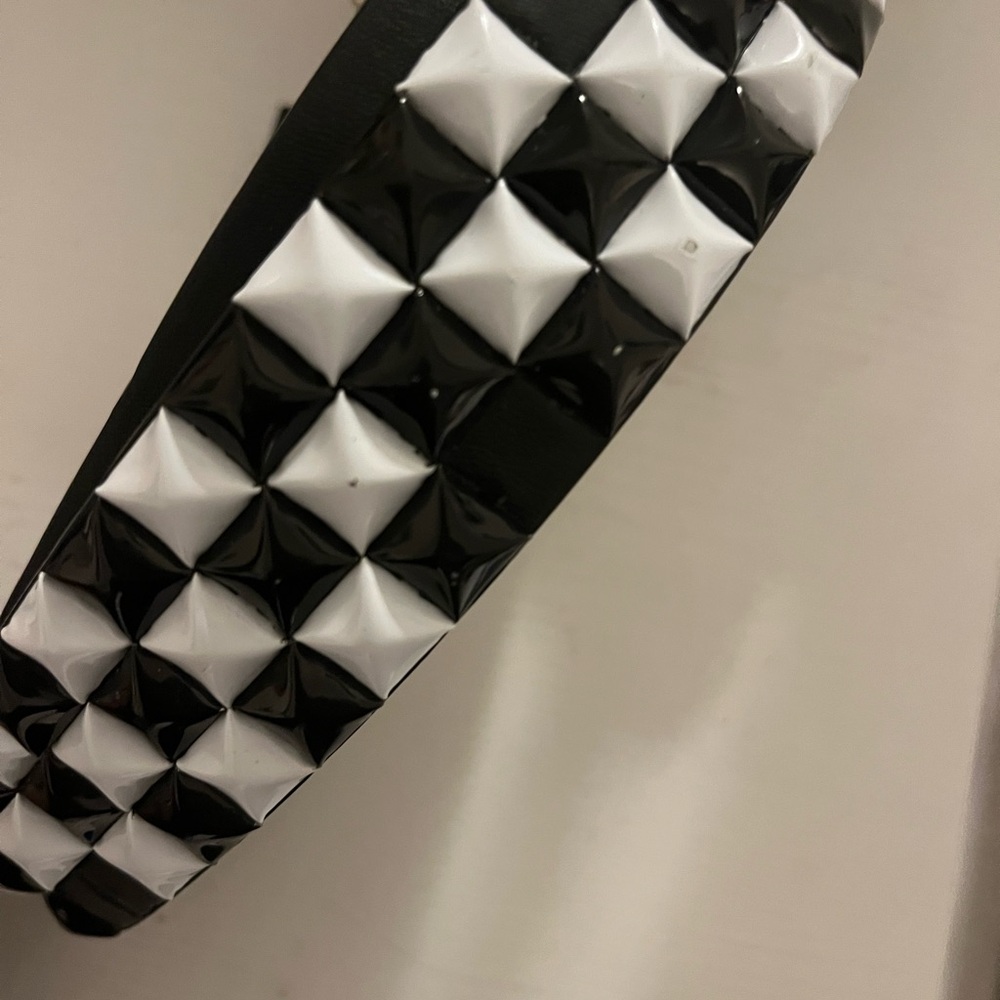 Black and White Studded Headband